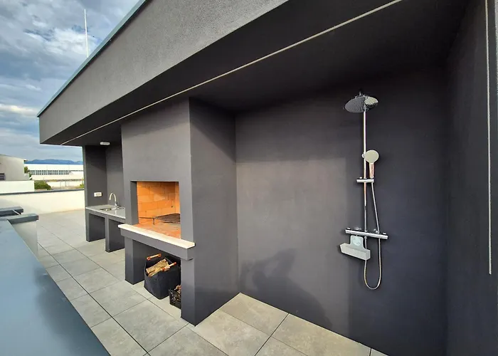 Willa New Restart Vrsi-mulo With Heated Pool And Sea View