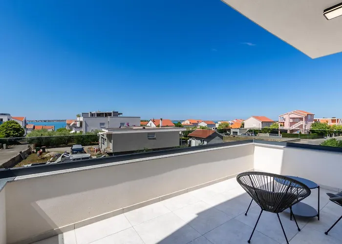 Villa New Restart Vrsi-mulo With Heated Pool And Sea View Vrsi