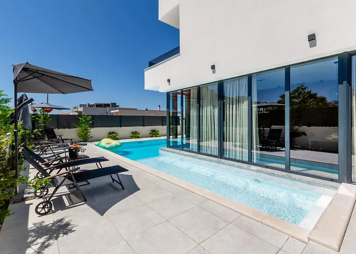 Villa New Restart Vrsi-mulo With Heated Pool And Sea View