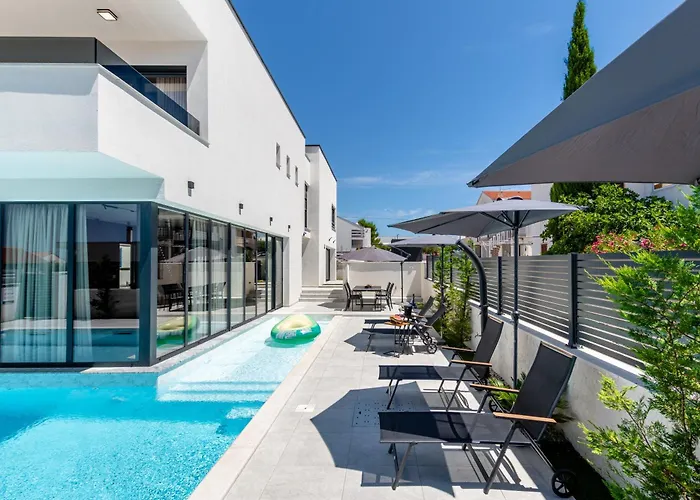 Villa New Restart Vrsi-mulo With Heated Pool And Sea View