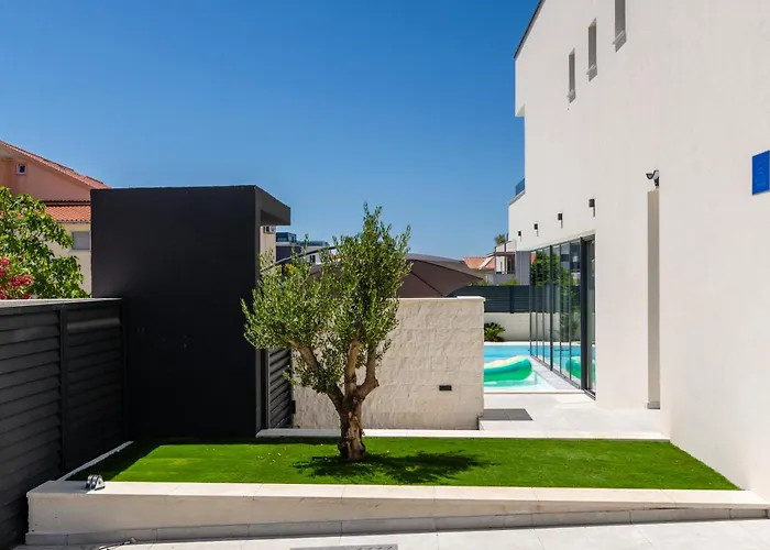 New Restart Vrsi-mulo With Heated Pool And Sea View Villa *